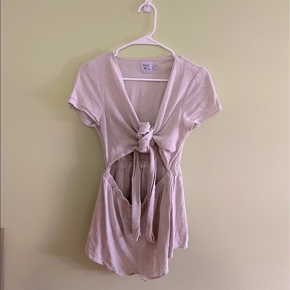 Princess Polly tie front romper